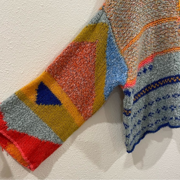 Moon & Madison Multicolor Knit Abstract Sweater - Picture 5 of 8